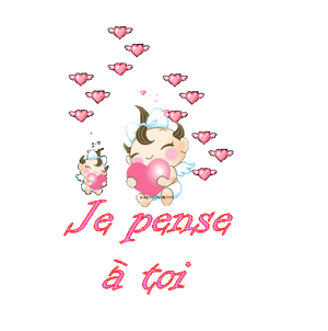 Gif animé je pense à toi anges